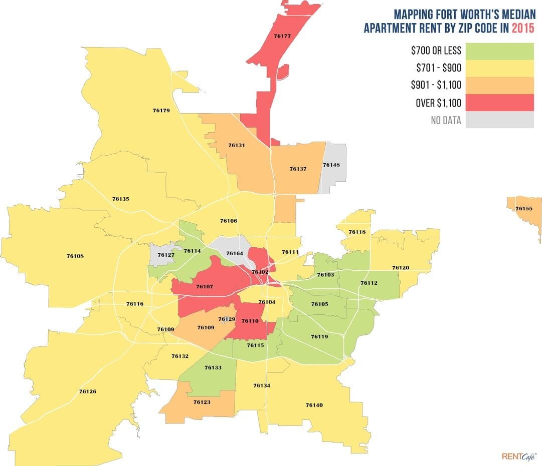 ஜிப் குறியீடு வரைபடம் டல்லாஸ்